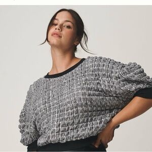 Anthropoloie Maeve Puff-Sleeve Bubble Top